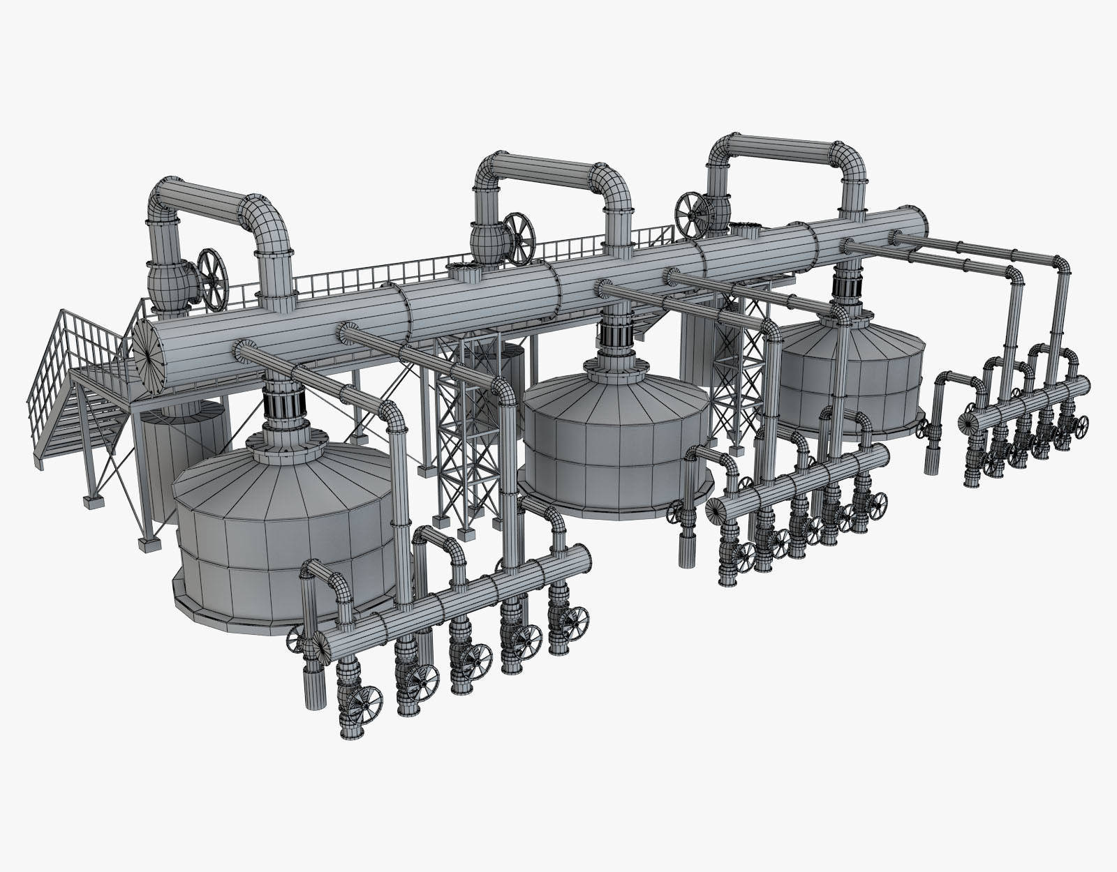 Piping System 4 3D model_3