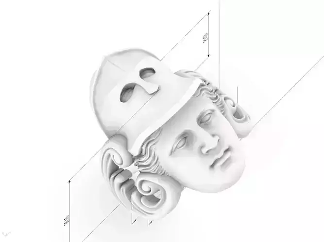 athena goddess ring  3D print model