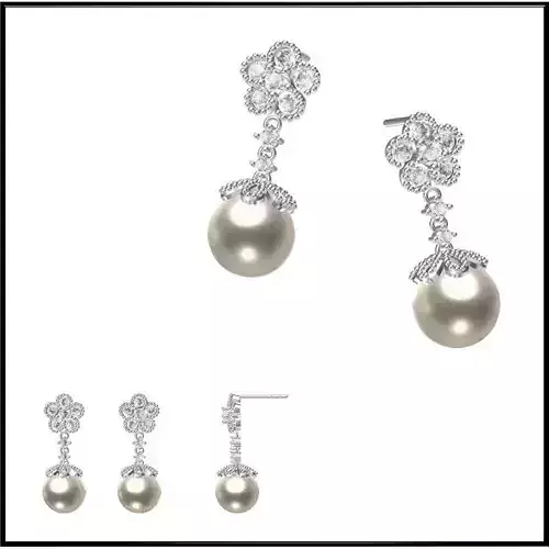 JCD Format Excellent pearl earrings jcd pearl earrings