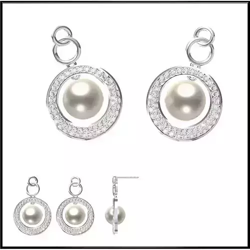 JCD Format Excellent pearl earrings jcd jewelry