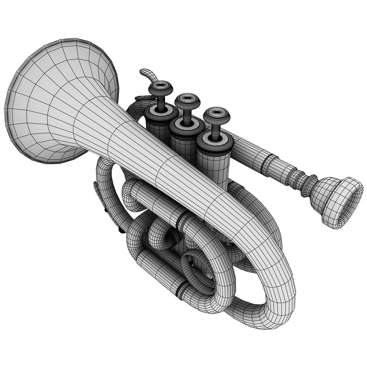 Pocket Trumpet 3D model_9