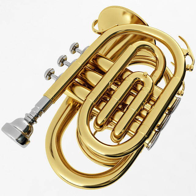 Pocket Trumpet 3D model_2