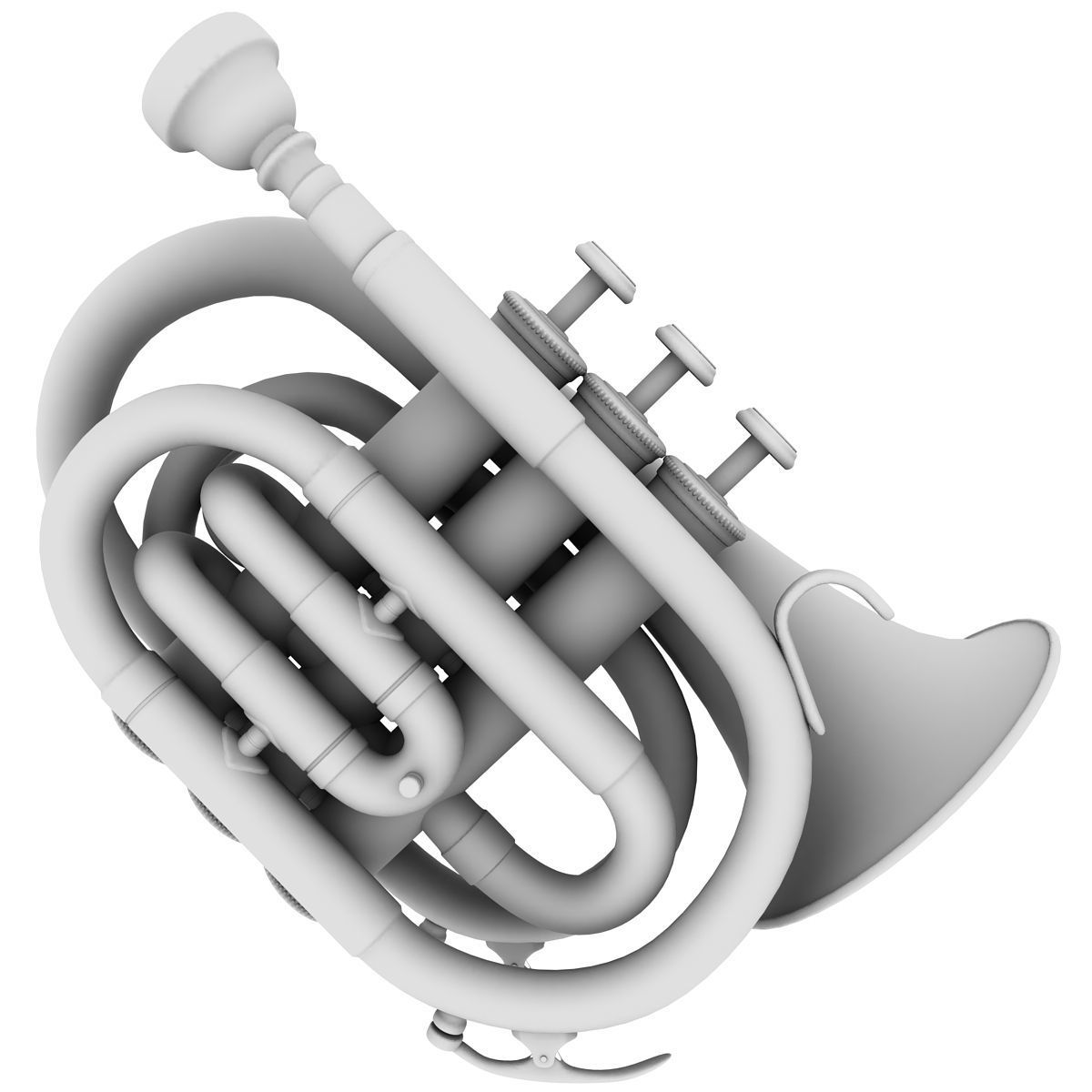 Pocket Trumpet 3D model_6