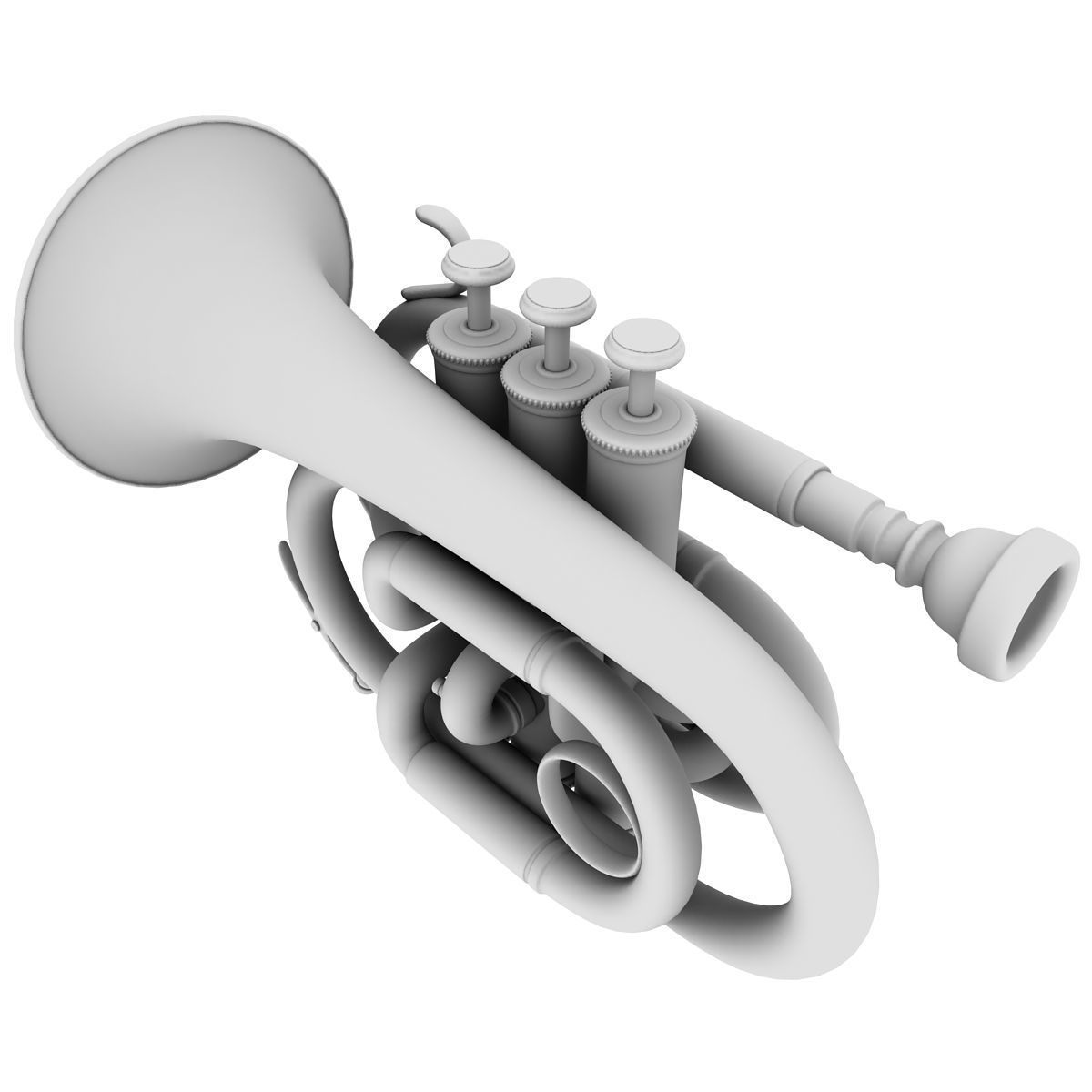 Pocket Trumpet 3D model_8