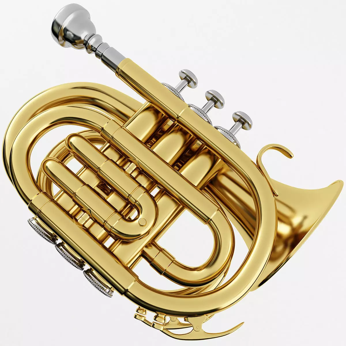 Pocket Trumpet 3D model_0