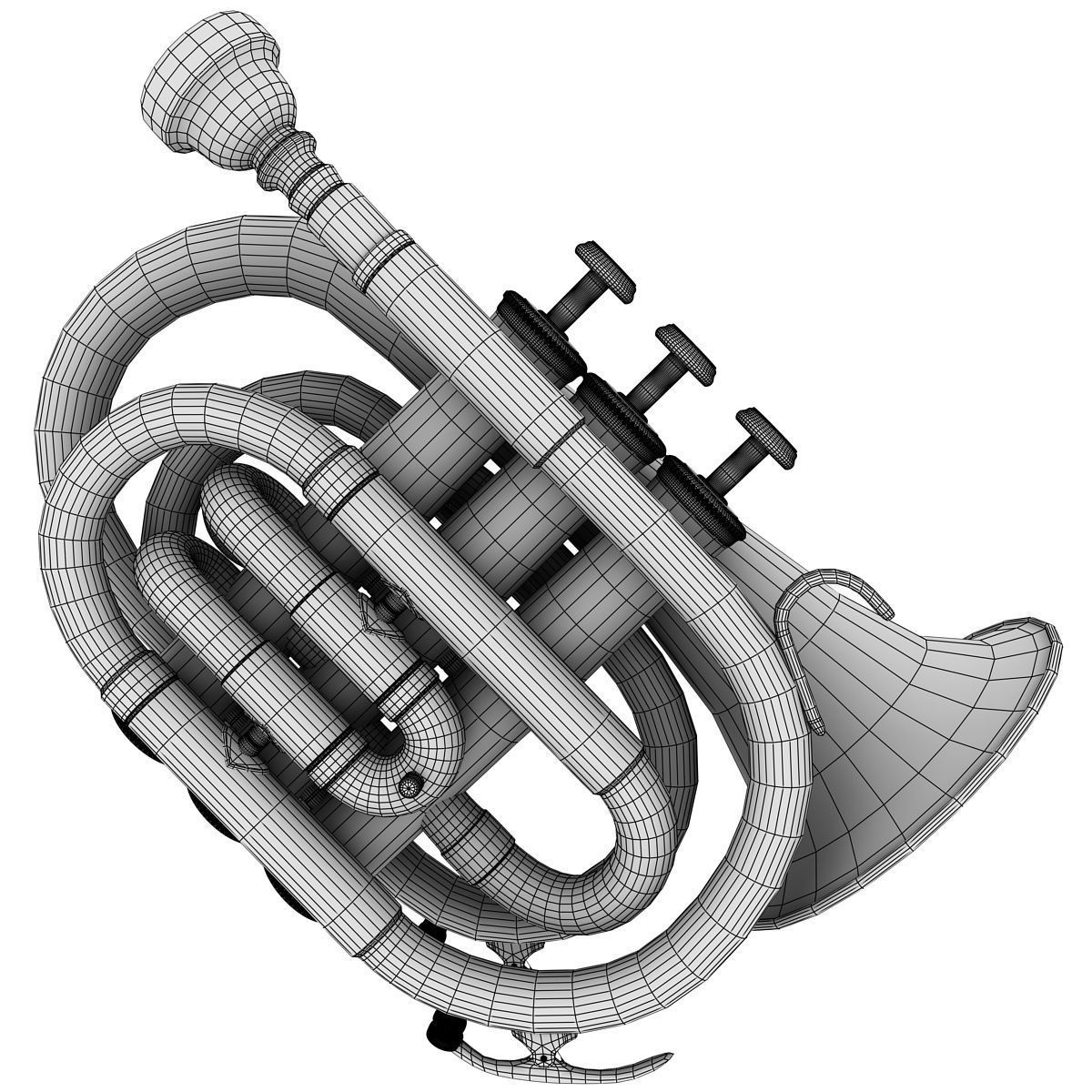 Pocket Trumpet 3D model_7