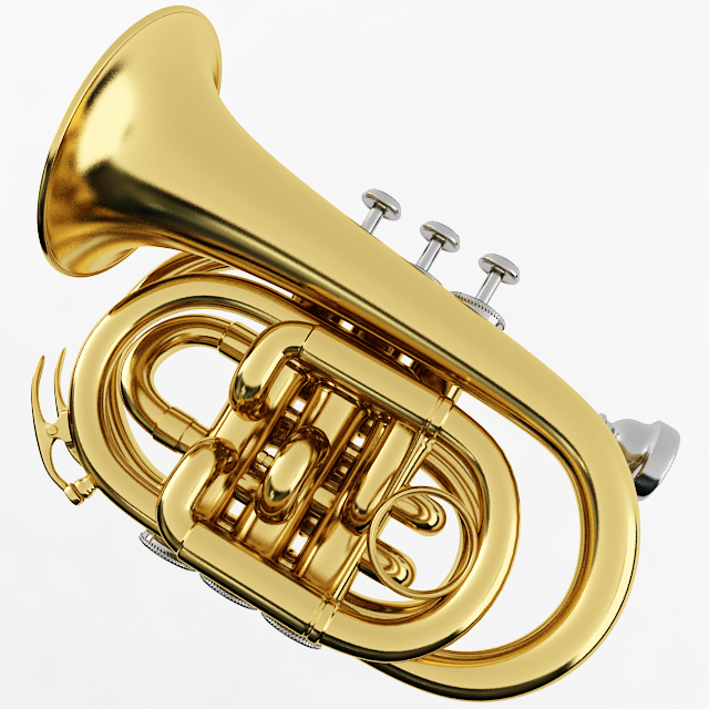 Pocket Trumpet 3D model_1