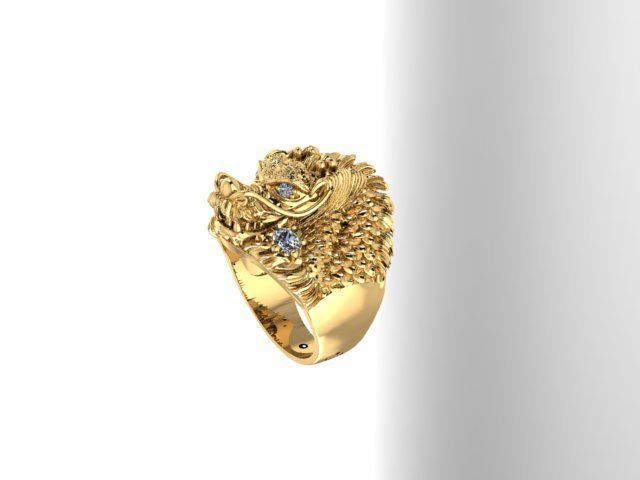 Dragon Ring lucky  Dragon chinese for best men  3D print model 3D print model_4