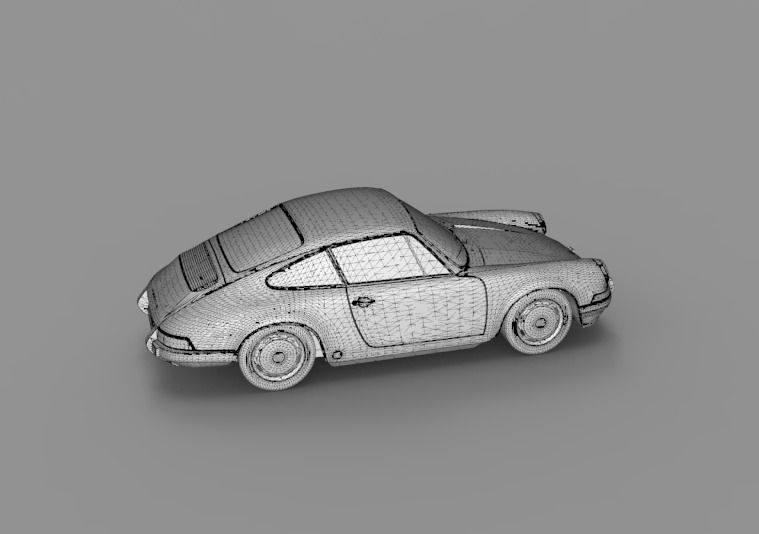1964 Porsche 911 3D model_26