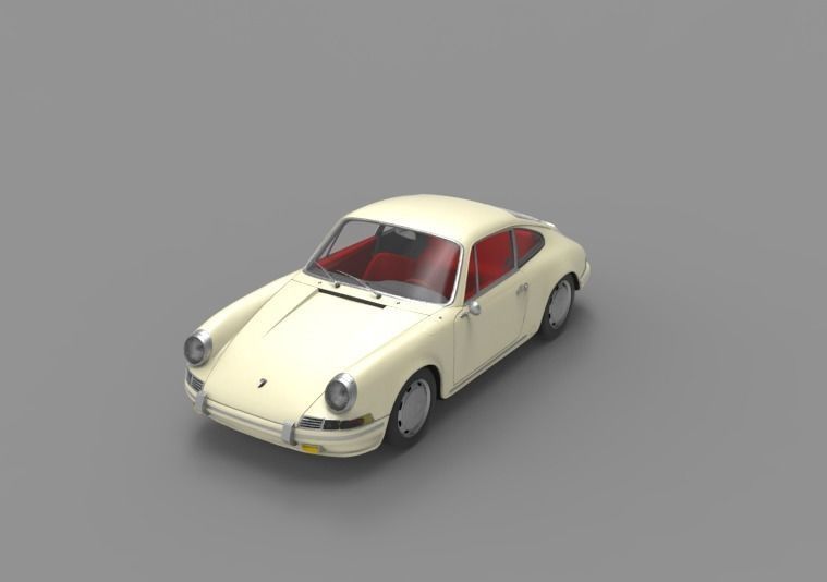 1964 Porsche 911 3D model_16