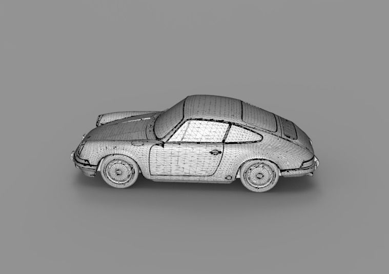 1964 Porsche 911 3D model_22