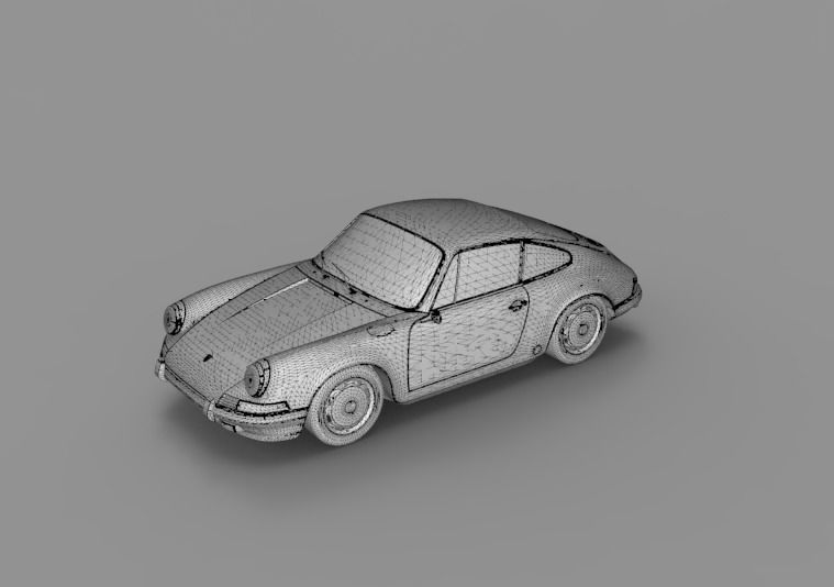 1964 Porsche 911 3D model_14