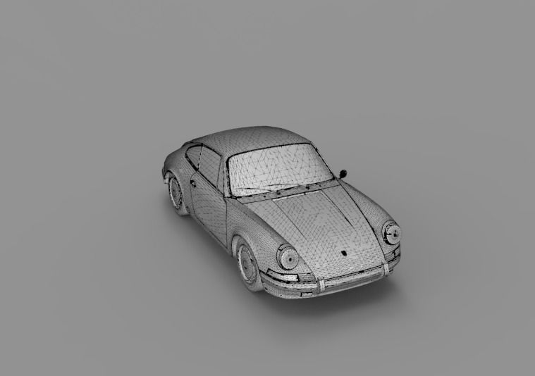1964 Porsche 911 3D model_23