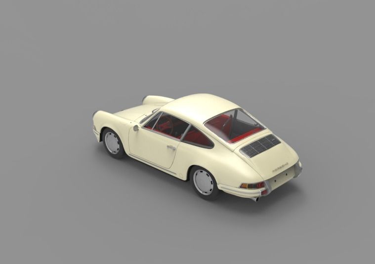 1964 Porsche 911 3D model_15
