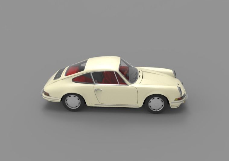 1964 Porsche 911 3D model_3