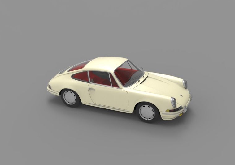 1964 Porsche 911 3D model_1