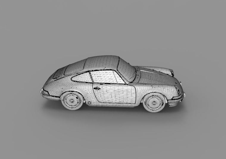 1964 Porsche 911 3D model_8
