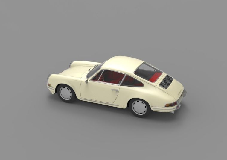 1964 Porsche 911 3D model_12