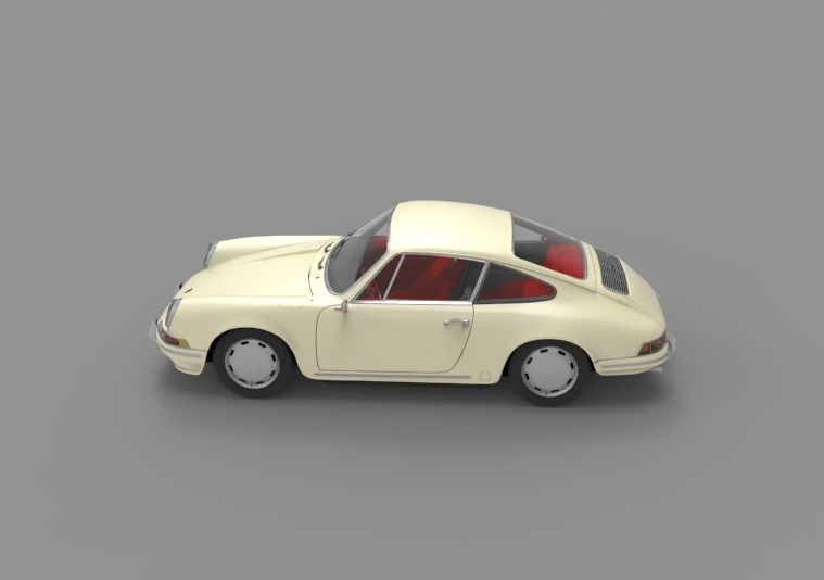1964 Porsche 911 3D model_5