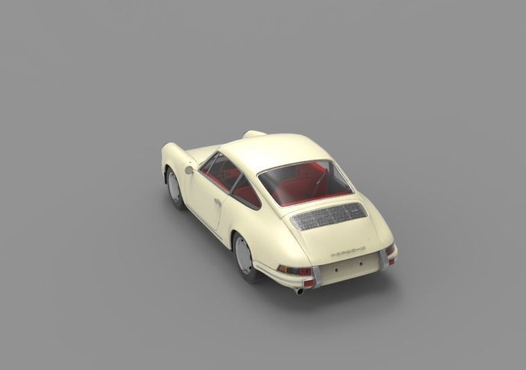 1964 Porsche 911 3D model_19