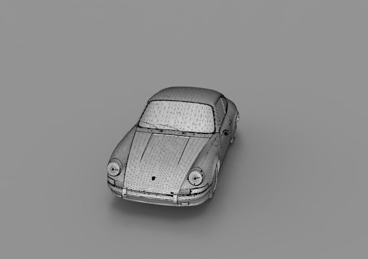 1964 Porsche 911 3D model_11