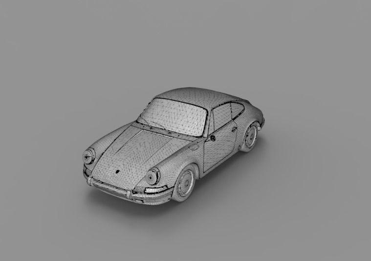 1964 Porsche 911 3D model_13
