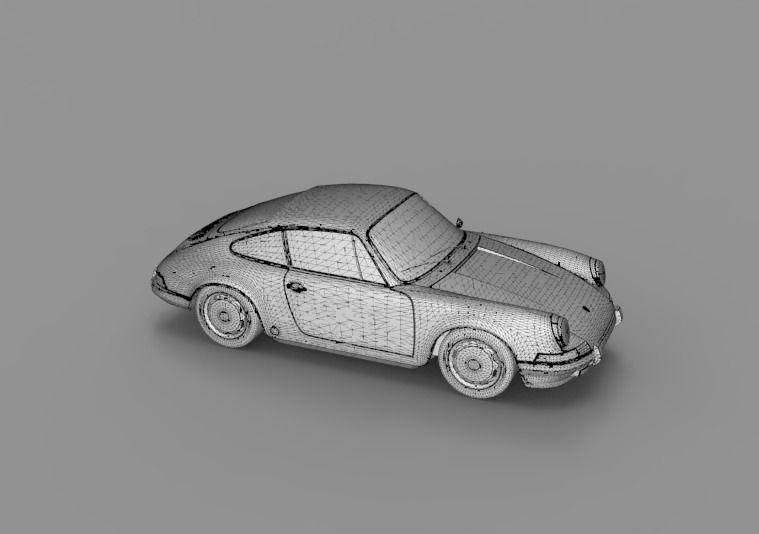 1964 Porsche 911 3D model_6