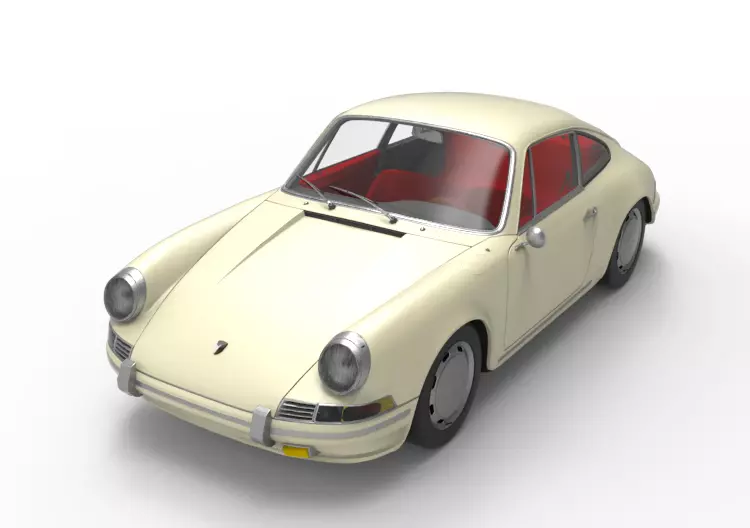 1964 Porsche 911 3D model_0