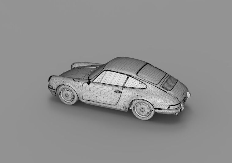 1964 Porsche 911 3D model_25