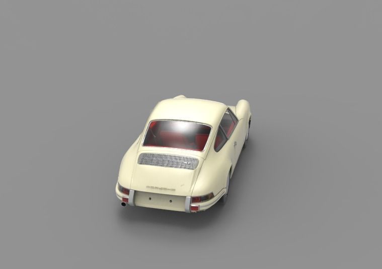 1964 Porsche 911 3D model_17