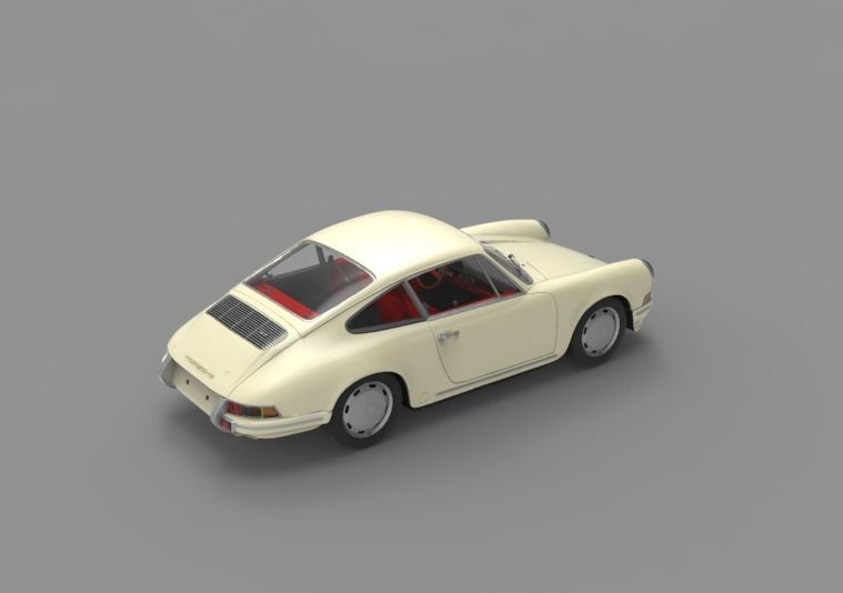 1964 Porsche 911 3D model_27