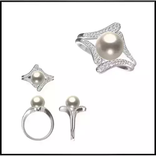JCD Format Simple pearl ring jewellery design course