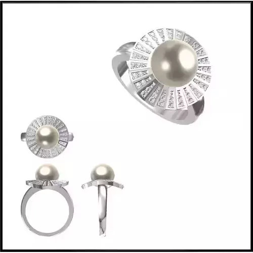 JCD Format Simple pearl ring jcd design