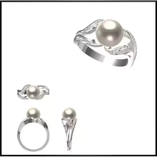 JCD Format Simple pearl ring for sale jewelry files