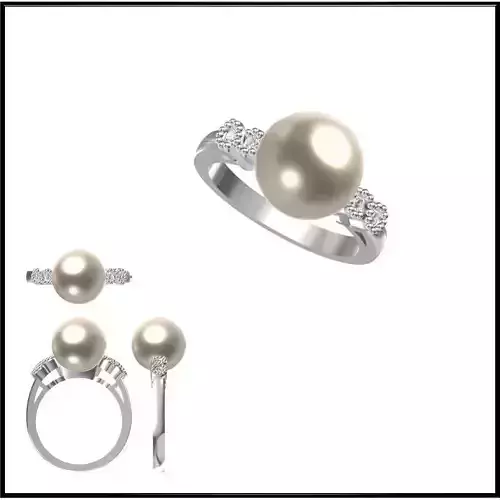 JCD Format Personalized diamond pearl ring design course