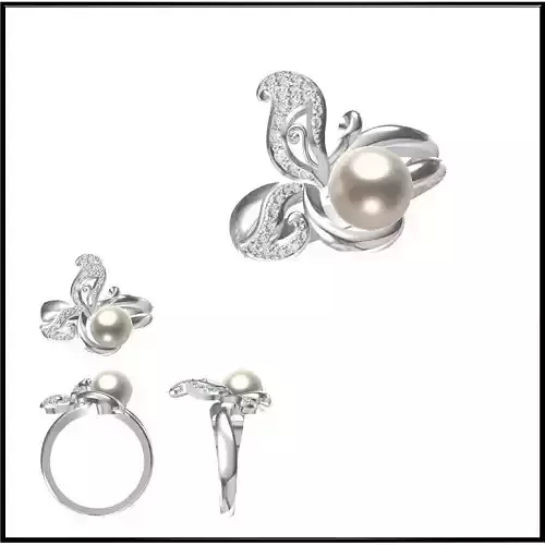 JCD Format OEM factory pearl ring jewelry