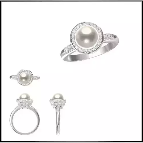 JCD Format OEM factory pearl ring jewelry files for sale