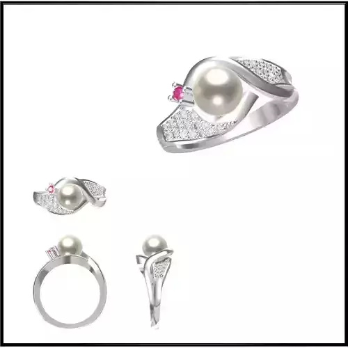 JCD Format OEM factory pearl ring jcd jewellery design course