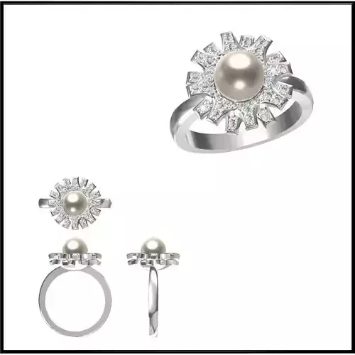 JCD Format OEM factory pearl ring for sale jewelry files