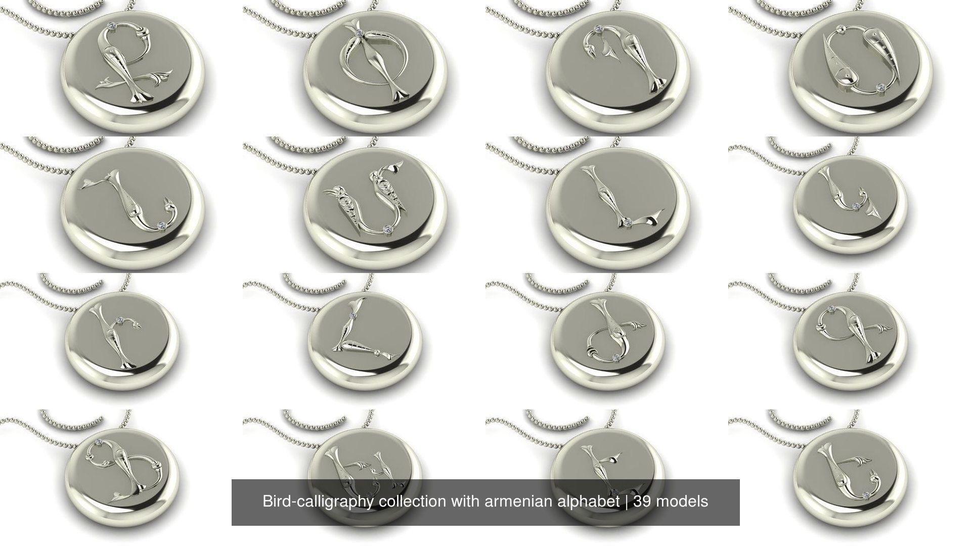 Bird-calligraphy collection with armenian alphabet _2