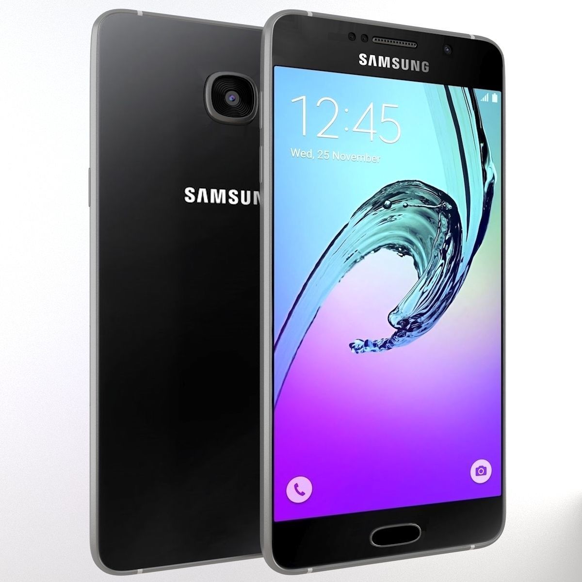 Samsung Galaxy A3 2016 All Colors 3D model_29