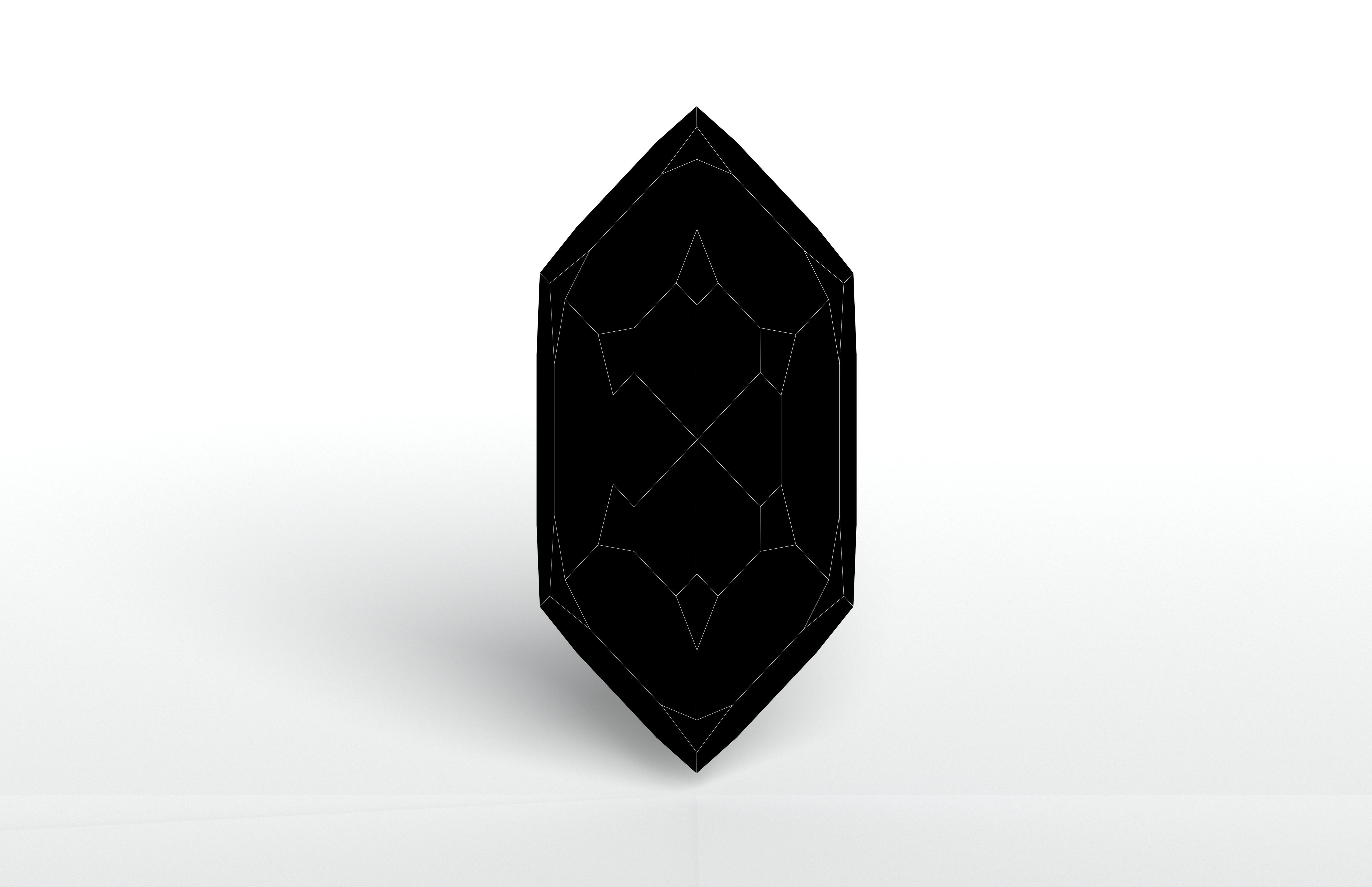 Gem v1 001 Low-poly 3D model_5