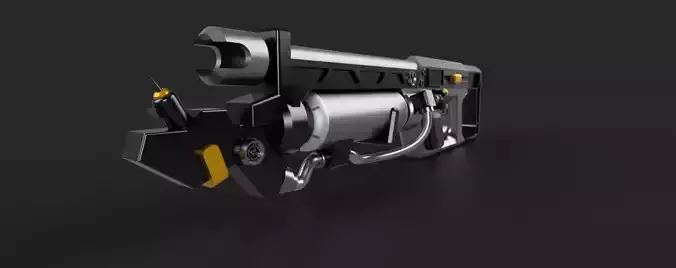 SciFi Flamethrower weapon