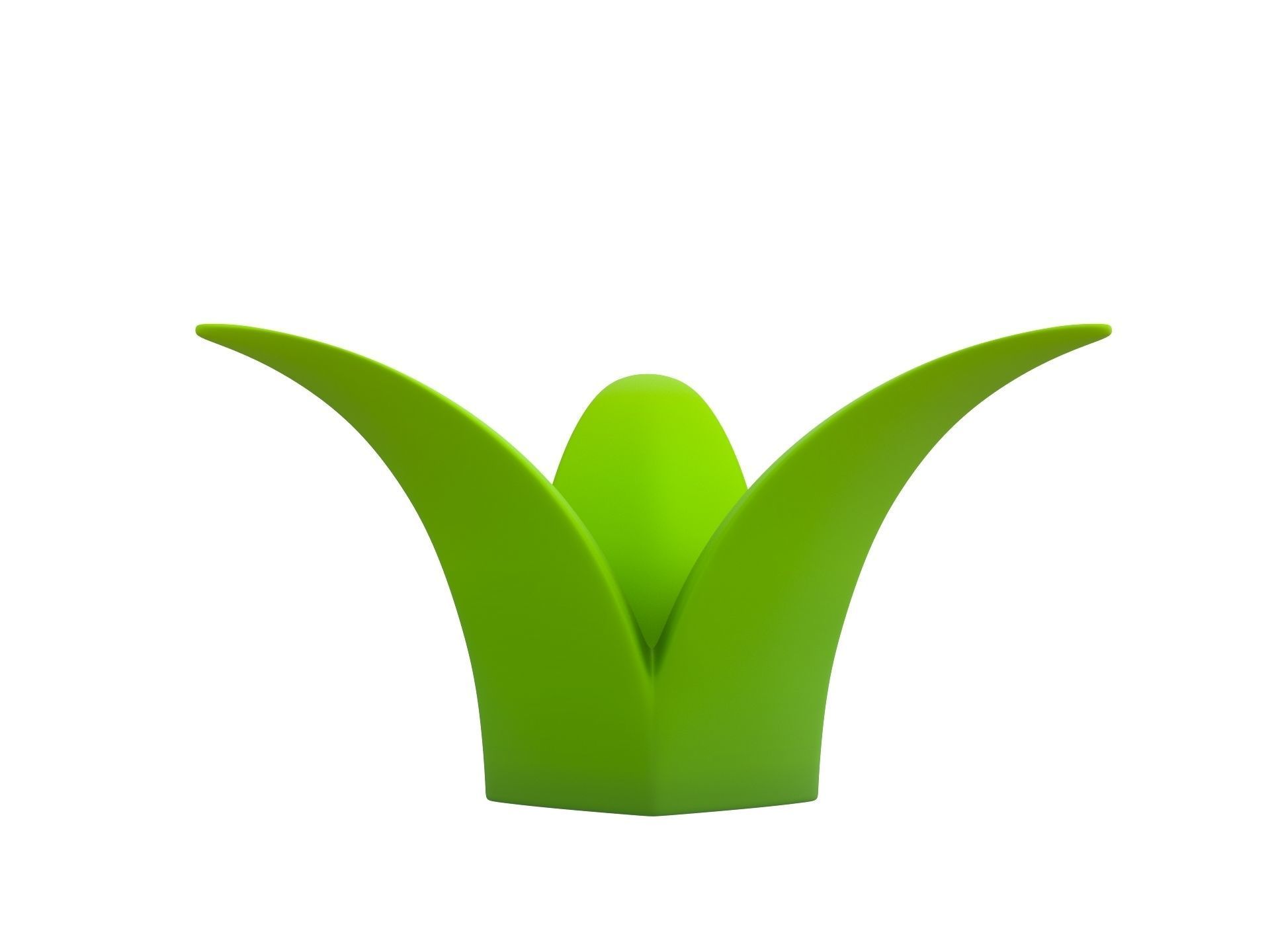 Cartoon Grass 3D model_1