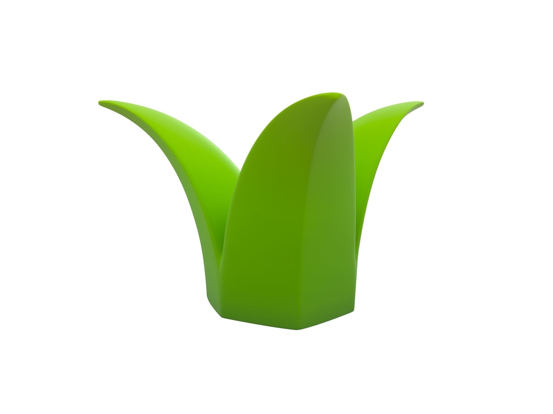 Cartoon Grass 3D model_3