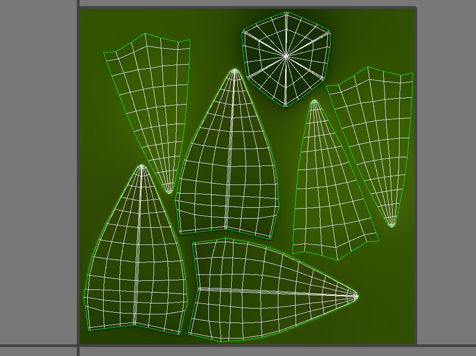 Cartoon Grass 3D model_16