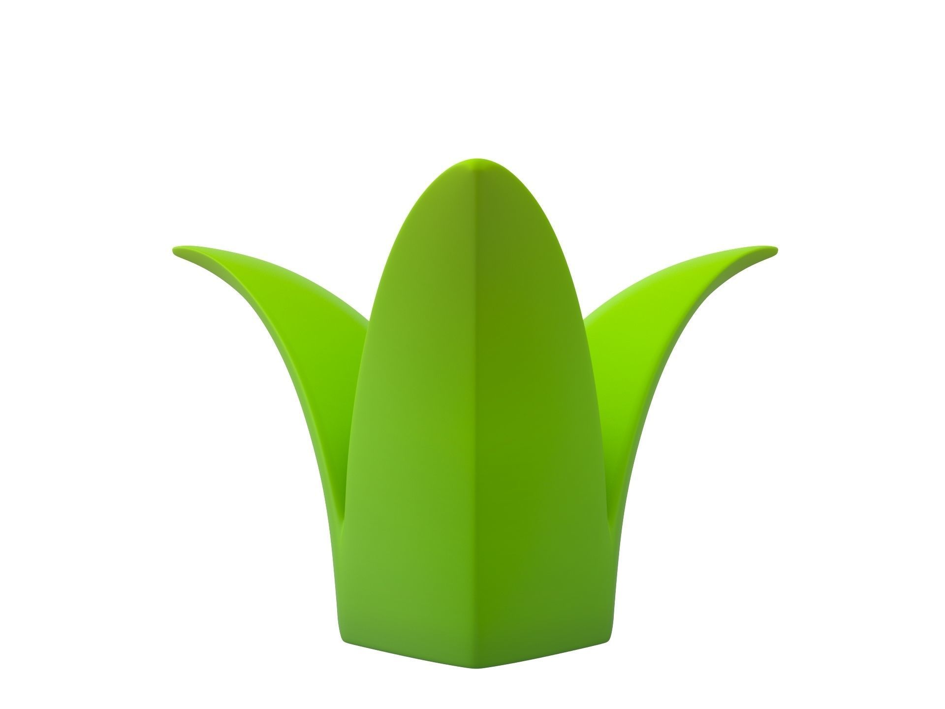 Cartoon Grass 3D model_5