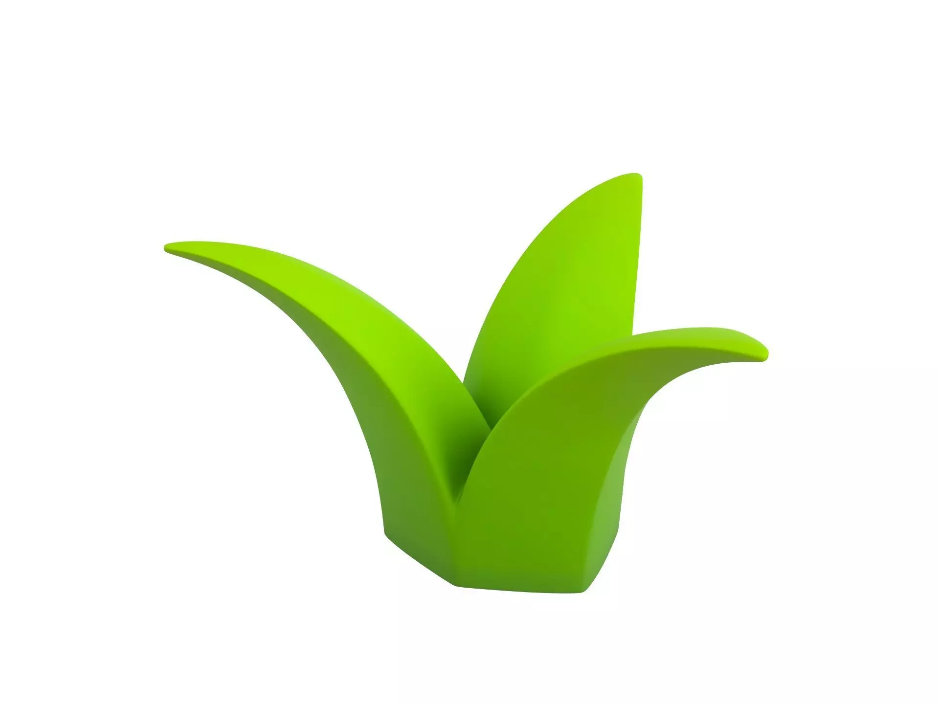 Cartoon Grass 3D model_0