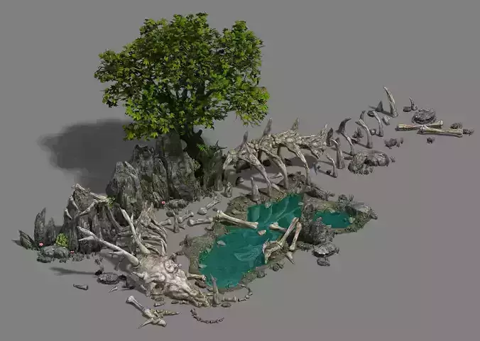 Large animal bones - torso