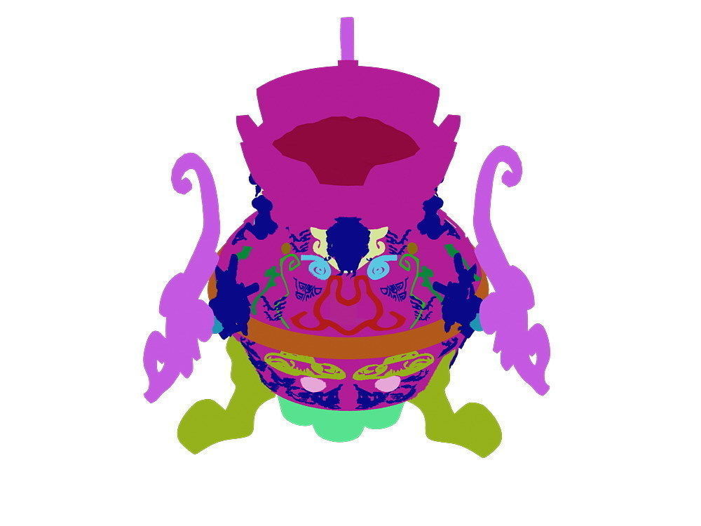 Taoist - alchemy stove 3D model_3